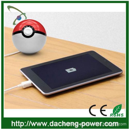 Fashion design 12000mah pokemon ball power bank for mobile phones